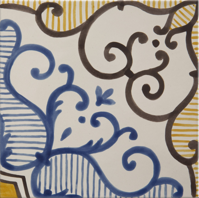 ručne maľované kachličky - majolika hand painted decorative tiles