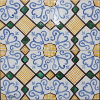ručne maľované kachličky - majolika hand painted decorative tiles