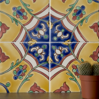 mexican hand painted tiles