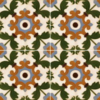 hispanic-arabic handmade tile