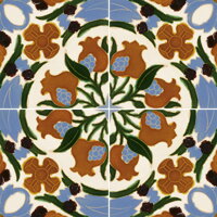 hispanic-arabic handmade tile