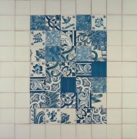 hand painted tiles - panel