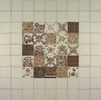 ručne maľované kachličky - panel