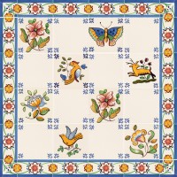 ručne maľované kachličky - tradicionálne ručne maľované kachličky - tradicionálne, azulejos