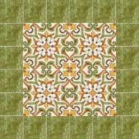 hand painted tiles - traditional motifs