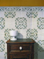 renaissance hand painted tiles