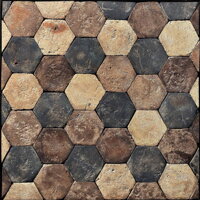 luxusna hand made terakotova dlazba obklad hexagony