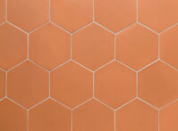 tenka maloformatova terakotova dlazba cervena hexagony