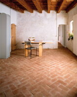 traditional tuscan terracotta classic red semi-hand made production