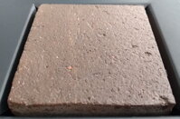 Hand made tuscan terracotta tiles - Coloured series - brown