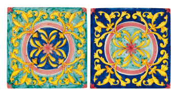 maľovaná terakota tradičná - 10x10, 20x20 malovana glazovana terakota tradicna antico vietri camerota