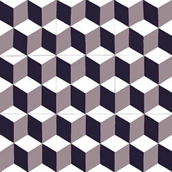 Cementové dlaždice - kubické vzory