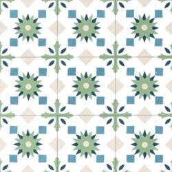 Cement tiles - diagonal motifs