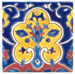 ručne maľované obklady s mexickým vzorom