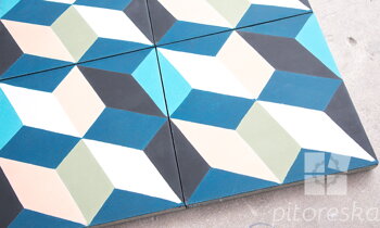 design decorative modern cement tiles detail