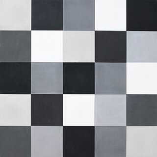 Patchwork - Čierna, šedá a biela