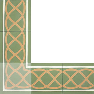 cement tiles - borders and corners