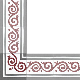 cement tiles - borders and corners