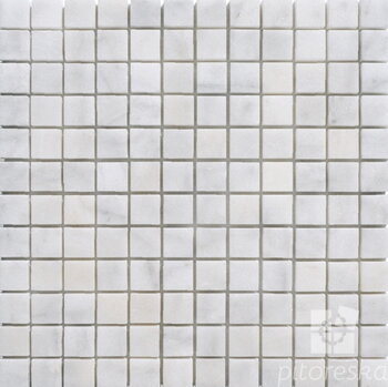 mozaika stvorce lesteny mramor biely prirodny kamen