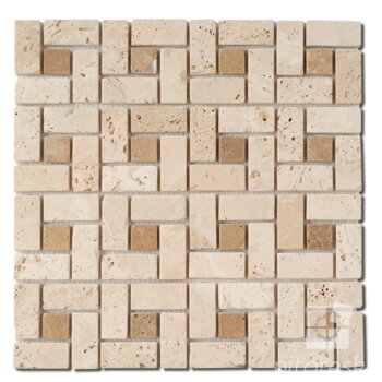 prirodny kamen travertin classic mozaika vzor labyrint kamenna mozaika