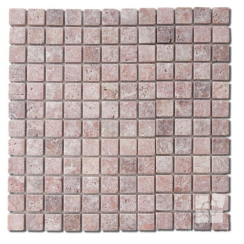 prirodny kamen ruzovy mozaika stvorce kamenna mozaika