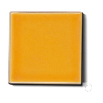 Glazed ceramic dot - yellow