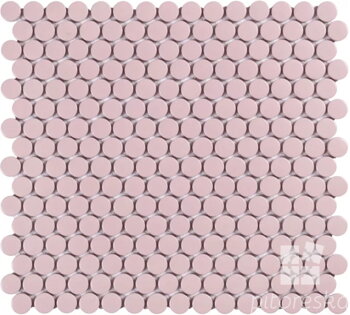 mozaika glazovana kruhy penny mosaic ruzova mat