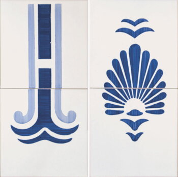 hand painted tiles - traditional (set of 10 pc) hand painted tiles - traditional