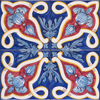 classic italian hand painted tiles