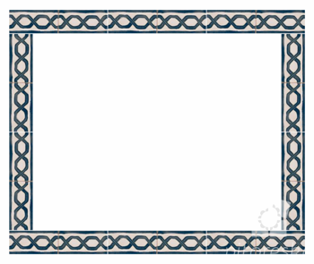 handmade tiles - mirror frame