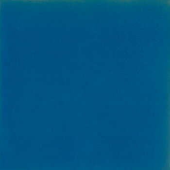 blue 6 matching unicolor plain tiles hand made