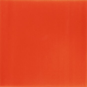orange 5 matching unicolor plain tiles hand made