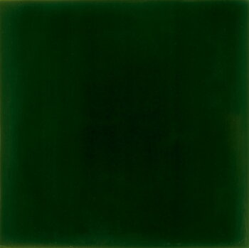 green 2 matching unicolor plain tiles hand made