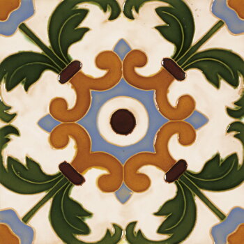 hispanic-arabic handmade tile