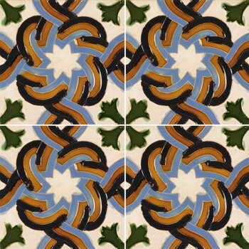 hispanic-arabic handmade tile