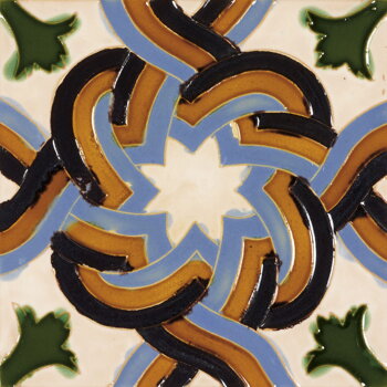 hispanic-arabic handmade tile