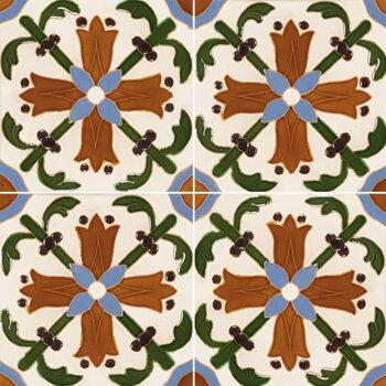 hispanic-arabic handmade tile