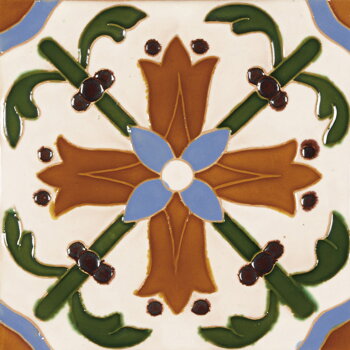 hispanic-arabic handmade tile