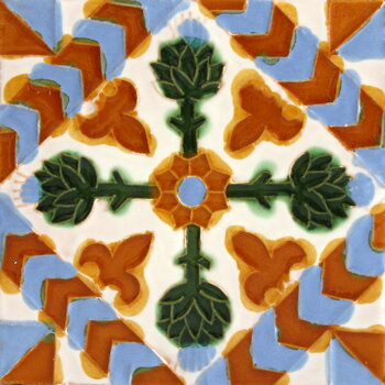 hispanic-arabic handmade tile