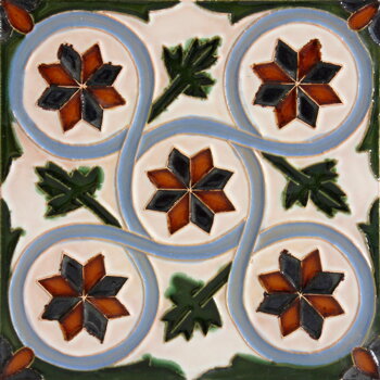 hispanic-arabic handmade tile