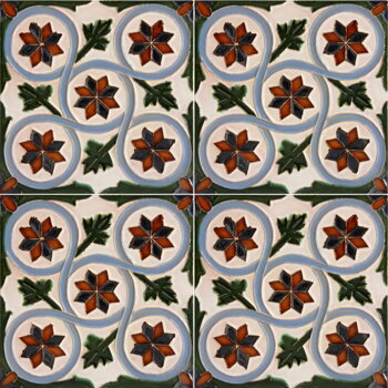 hispanic-arabic handmade tile