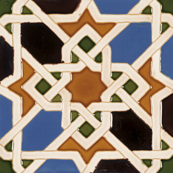 hispanic-arabic handmade tile