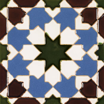 hispanic-arabic handmade tile