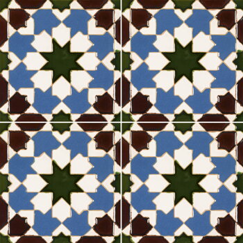 hispanic-arabic handmade tile