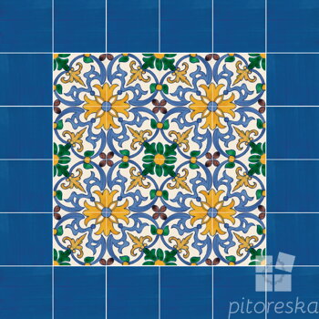 hand painted tiles - traditional