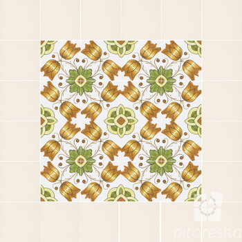 hand painted tiles - traditional