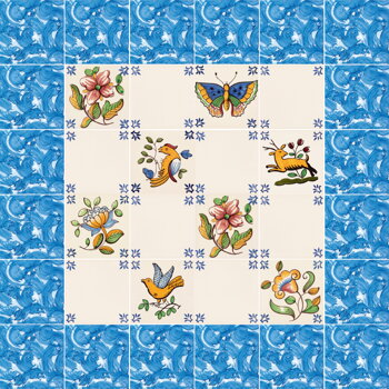 ručne maľované kachličky - tradicionálne, azulejos
