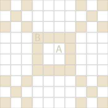 Square 2,5x2,5 GMK-14 custom made decorative mosaic terracotta
