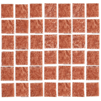 glazed terracotta tiles - mosaic- reverse texture + transparent glaze granato reverze