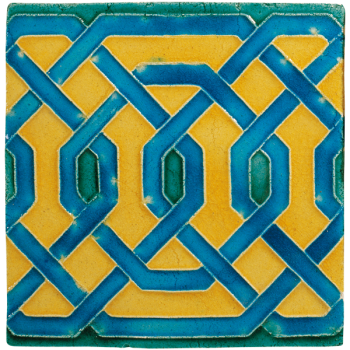 glazed terracotta relief tile graffiti incisi rilievi arab